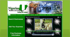 Desktop Screenshot of nigeriasbusinessdirectory.com